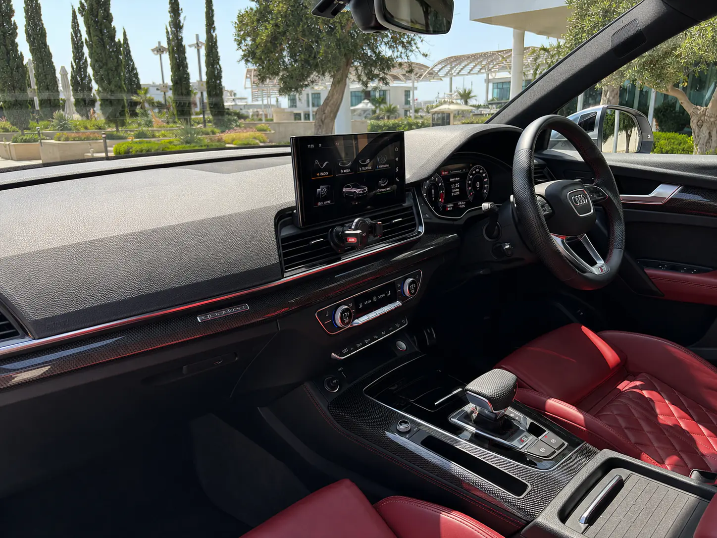 Audi SQ5 dashboard with MMI Navigation display