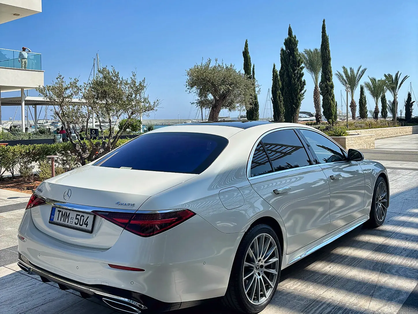 Mercedes S 400 d - rear three-quarter view